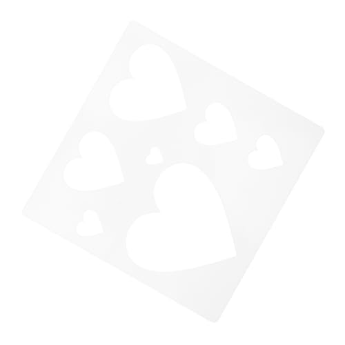LIFKOME Wiederverwendbare Herz Schablone Robustem Kunststoff Leichtes und Bastel Template für Karten und Stoffprojekte für Romantische Dekorationen und Feiertagsgestaltung von LIFKOME