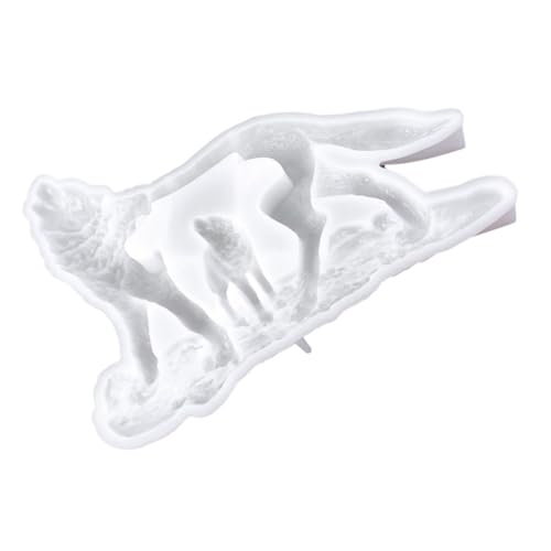 LIFKOME Wolf Silikonform für DIY Projekte Wolf Gießform für Kunsthandwerk Flexible und Geruchlose Silikonform und von LIFKOME