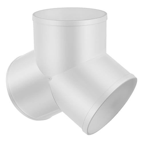 LIFKOME Y Förmiger PVC Rohrverbinder Y Connector für Abluftventilatoren Abzweig Installieren Robust und Leicht für Haushalt und Industrie Geeignet von LIFKOME