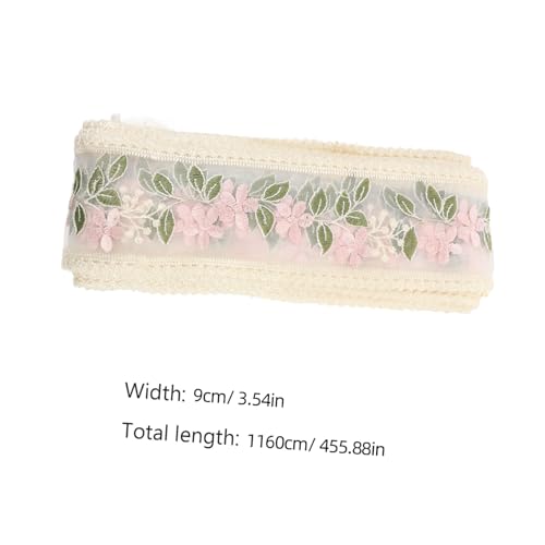 LIFKOME Yards Baumwoll stickerei spitzenband mit Blumenmuster Breit Besticktes DIY Bastelband für Kleidung Vorhänge Tischdecken und Hochzeitsdekorationen LIFKOME Yards Baumwoll stickerei spitzenband mit Blumenmuster Breit Besticktes DIY Bastelband für Kleidung Vorhänge Tischdecken und Hochzeitsdekorationen von LIFKOME