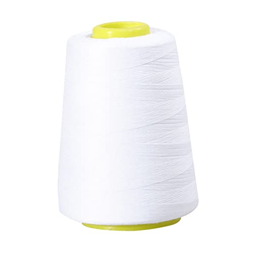 LIFKOME Yards Nähgarn Polyester für Kleidung und Hosen Hochfeste Knotenfreie Nähfäden Weiß für Quilting Teppiche und Allgemeines Nähen von LIFKOME