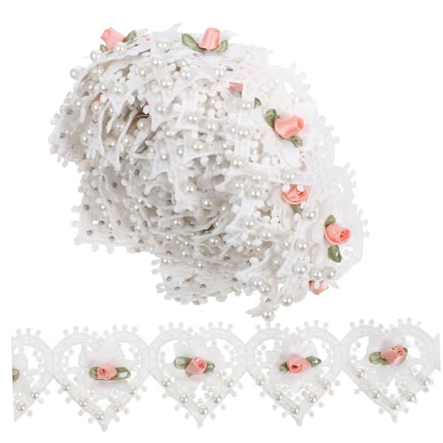 LIFKOME Yards Vintage Weiße Bestickte Spitzenborte mit Blumenmuster und Imitationsperlen Spitzenapplikation für Brautkleider Party-outfits DIY Nähen und Hutdekoration LIFKOME Yards Vintage Weiße Bestickte Spitzenborte mit Blumenmuster und Imitationsperlen Spitzenapplikation für Brautkleider Party-outfits DIY Nähen und Hutdekoration von LIFKOME