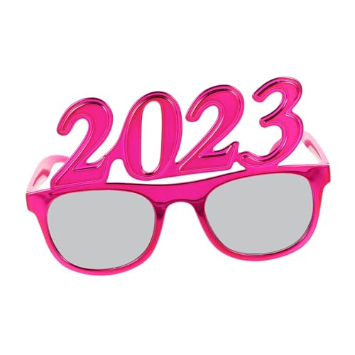 LIFKOME Zahlen Design Partybrille aus Hochwertigem PC Material Leichte Bequeme Spaßbrille für Silvester und Neujahrsfeiern Auffälliges Fotorequisit und Geschenkidee für Erwachsene von LIFKOME