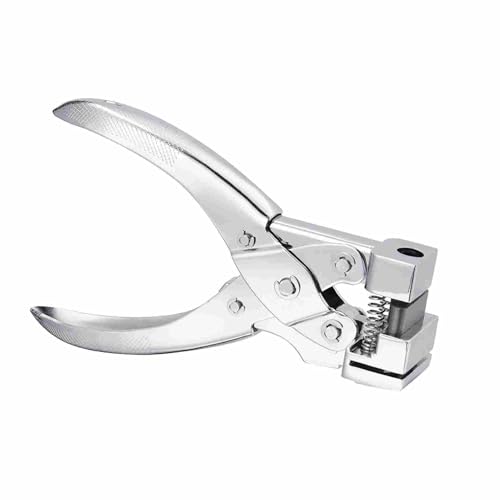 LIFTATAPA Robuster T-Schlitz-Lochstanzer, Handstanzer, Flugzeug-Lochstanzer, Schmetterlings-T-Haken, Klemmzange, Schneider für Papierbastelarbeiten, Abzeichen und Ausweise, PVC-Karton (Silber) von LIFTATAPA