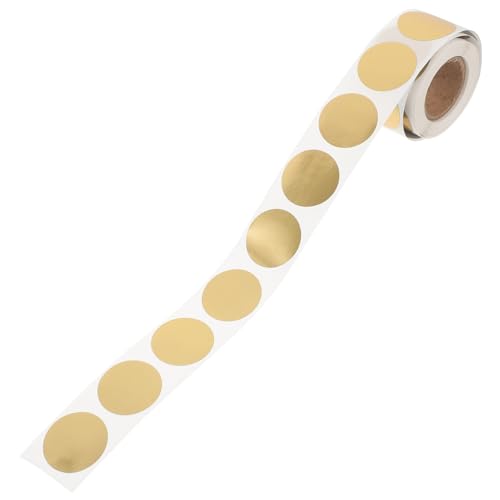 LIGHTAOTAO 1 Rolle Scratch Off Aufkleber Rund Selbstklebende Goldene Etiketten für Scratch Card für und Partys von LIGHTAOTAO