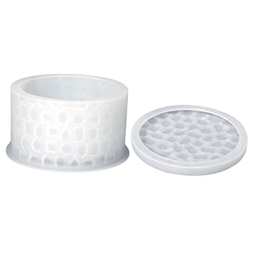 LIGHTAOTAO 1 Satz DIY Silikonform für Runde Aufbewahrungsgläser Leicht zu Entformen Langlebig und Flexibel für Epoxidharz Projekte und Kreative Bastelarbeiten von LIGHTAOTAO