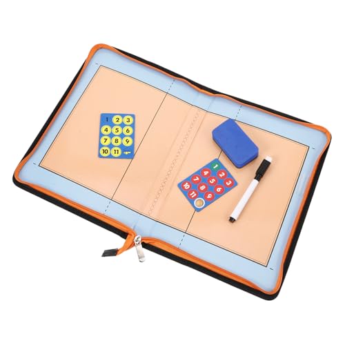 LIGHTAOTAO 1 Satz Faltbares Volleyball Taktikboard PU mit Markern und Radiergummi Professionelles Clipboard für Trainer Leicht und Praktisch für Training und Wettkampf von LIGHTAOTAO