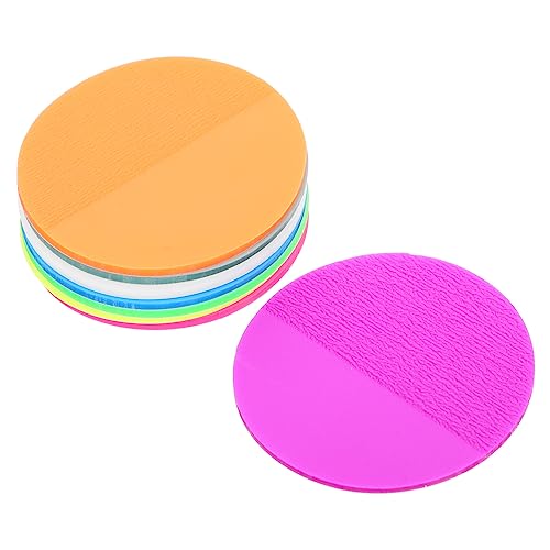 LIGHTAOTAO 1 Satz Runder Haftnotizen Farben Selbstklebende Notizblätter Wiederverwendbare Memo Sticker Transparent für Büro Schule und Zuhause von LIGHTAOTAO