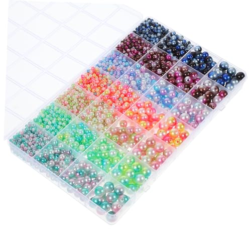 LIGHTAOTAO 1 Schachtel DIY Perlen Farben Perlen für Armbänder Ohrringe Bastelprojekte Hochwertige Langlebige Schmuckzubehör für Kreative DIY Ideen von LIGHTAOTAO