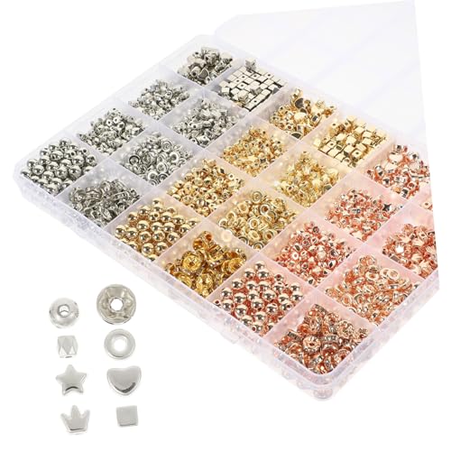 LIGHTAOTAO 1 Schachtel Teiliges DIY Perlen für Schmuckherstellung Bunte Lose Perlen Vielseitig für Halsketten Armbänder Handgefertigte Accessoires Robust und Hautfreundlich von LIGHTAOTAO