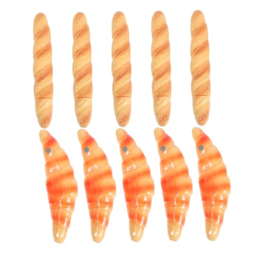 LIGHTAOTAO 10 Stück Brot-kugelschreiber: Mini-croissant-gel-tintenstifte, Lebensmittel-requisiten, Neuartiger Goodie-bag-füller, Lebensmittel-partygeschenk, Klassenbelohnung Für Büro- Und von LIGHTAOTAO