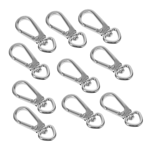 LIGHTAOTAO 10 Stück Teiliges Metall Schlüsselanhänger mit Premium Karabinerhaken Langlebiger Schnappverschluss Praktisch und Kompakt Geeignet für Taschen Rucksäcke und DIY Zubehör LIGHTAOTAO 10 Stück Teiliges Metall Schlüsselanhänger mit Premium Karabinerhaken Langlebiger Schnappverschluss Praktisch und Kompakt Geeignet für Taschen Rucksäcke und DIY Zubehör von LIGHTAOTAO
