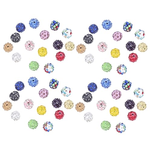 LIGHTAOTAO 100Stücke DIY Schmuck Armband Perlen Diamant Besetzte Lose Perlen für Basteln für Dekorative Armbänder und Einzigartige von LIGHTAOTAO