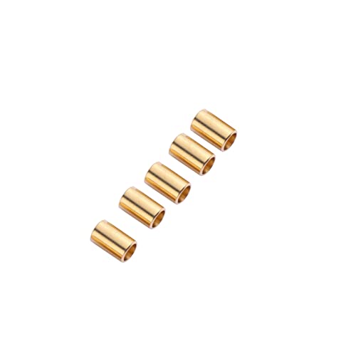 LIGHTAOTAO 100Stücke Runde Röhrenperlen Kupfer DIY Schmuck Zubehör für Handgemachte Armbänder und Halsketten für Bastelprojekte Außenmaß Große LIGHTAOTAO 100Stücke Runde Röhrenperlen Kupfer DIY Schmuck Zubehör für Handgemachte Armbänder und Halsketten für Bastelprojekte Außenmaß Große von LIGHTAOTAO
