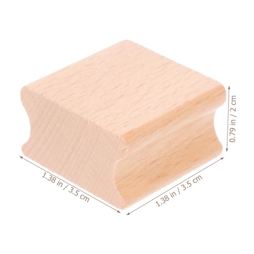 LIGHTAOTAO 10Stücke Vintage Holzstempel Quadratische Blanko Siegelstempel für DIY Bastelprojekte Handgefertigte Holzschnitzerei Leicht zu Lagern Transportieren von LIGHTAOTAO