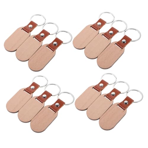 LIGHTAOTAO 12 Stück Diy Haustier Id Tags aus Unbehandeltem Holz für Hunde und Katzen Leicht Langlebig Gravieren von LIGHTAOTAO