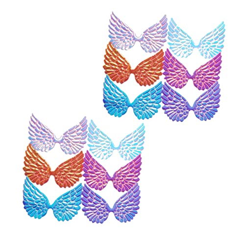 LIGHTAOTAO 12Stücke Teiliges Engelsflügel Stoffset Schillernden Farben für DIY Projekte Glitzernde Patches für Haarschmuck Partydekorationen und Kuchendekorationen LIGHTAOTAO 12Stücke Teiliges Engelsflügel Stoffset Schillernden Farben für DIY Projekte Glitzernde Patches für Haarschmuck Partydekorationen und Kuchendekorationen von LIGHTAOTAO