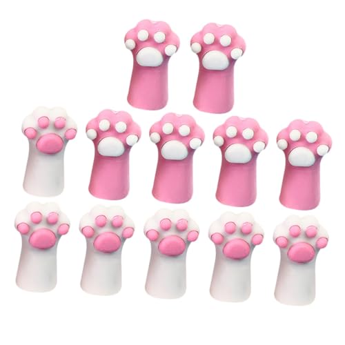 LIGHTAOTAO 12Stücke Teiliges Kreativer Radiergummis Katzenpfoten Design und Praktisch für Schule und Büro für Studenten Zufällige Kawaii Schreibwaren von LIGHTAOTAO