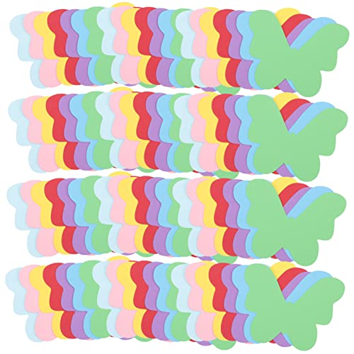LIGHTAOTAO 140 Stück Teiliges Bastelpapier mit Bunten Schmetterlingsausschnitten für DIY Sichere Papierformen für Kindergarten und Schulklassen zur Dekoration von Tafeln Partys und von LIGHTAOTAO