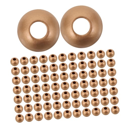 LIGHTAOTAO 150 Stück Große Loch Holzperlen Naturgefärbte Runde Holzkugeln für DIY Schmuck Armbänder Schlüsselanhänger Charmante Bastelperlen für Kreative Dekorationen LIGHTAOTAO 150 Stück Große Loch Holzperlen Naturgefärbte Runde Holzkugeln für DIY Schmuck Armbänder Schlüsselanhänger Charmante Bastelperlen für Kreative Dekorationen von LIGHTAOTAO