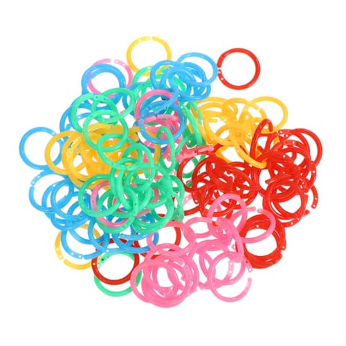 LIGHTAOTAO 150 Stück Plastikringe für Lose Bunte Binder Ringe für Notizbücher Karteikarten und Dokumentenorganisation für Scrapbooking und Schlüsselanhänger LIGHTAOTAO 150 Stück Plastikringe für Lose Bunte Binder Ringe für Notizbücher Karteikarten und Dokumentenorganisation für Scrapbooking und Schlüsselanhänger von LIGHTAOTAO