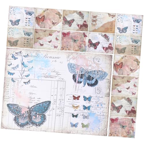 LIGHTAOTAO 16 Stück Teiliges Vintage Scrapbooking Papier Großformatig Dekoratives Motivpapier für DIY Tagebuch Journal Basteln Handgemachte Grußkarten und Kreative Bastelprojekte LIGHTAOTAO 16 Stück Teiliges Vintage Scrapbooking Papier Großformatig Dekoratives Motivpapier für DIY Tagebuch Journal Basteln Handgemachte Grußkarten und Kreative Bastelprojekte von LIGHTAOTAO