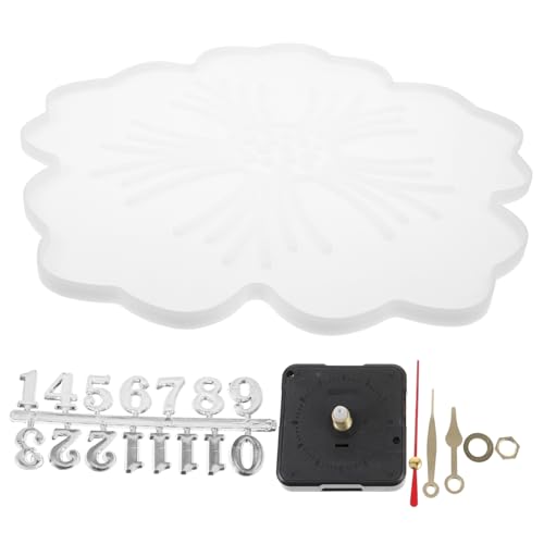 LIGHTAOTAO 1Satz DIY Silikon Uhrform Blumenform Uhrzeit Gießform für Wanduhren und Langlebig für Kunsthandwerke und Personalisierte LIGHTAOTAO 1Satz DIY Silikon Uhrform Blumenform Uhrzeit Gießform für Wanduhren und Langlebig für Kunsthandwerke und Personalisierte von LIGHTAOTAO