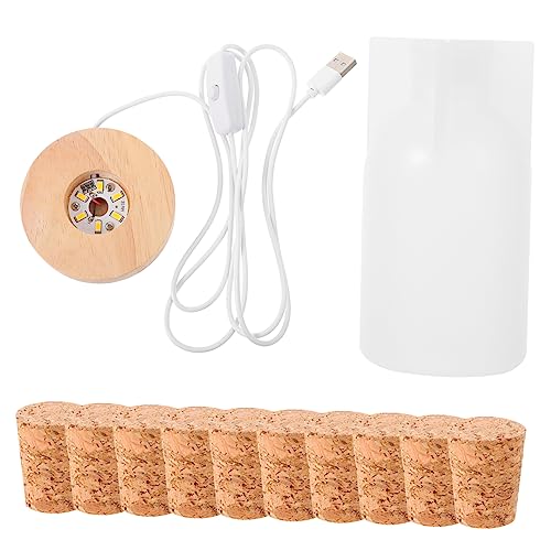 LIGHTAOTAO 1Satz Silikonform Set für DIY Nachttischlampe Epoxidharz Gießform mit Warmweißen LED Sockeln Perfektes Handwerkszubehör für Dekorationen und Bastelprojekte LIGHTAOTAO 1Satz Silikonform Set für DIY Nachttischlampe Epoxidharz Gießform mit Warmweißen LED Sockeln Perfektes Handwerkszubehör für Dekorationen und Bastelprojekte von LIGHTAOTAO
