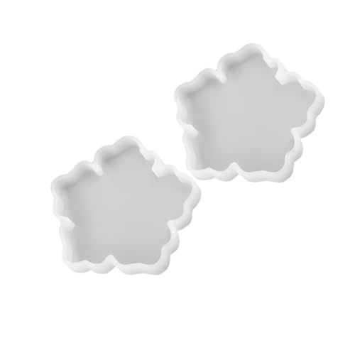 LIGHTAOTAO 2 STÜCK DIY Silikonform für Epoxidharz Untersetzer Basis Spiegel Oberfläche Kreative Blumenform Für Heimdeko Handwerk von LIGHTAOTAO
