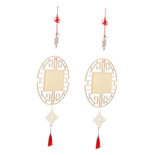 LIGHTAOTAO 2 Stück DIY Holzornamente Chinesischer Knoten Anhänger mit Quaste Vorgebohrte Holzscheiben für Gestalten Kreative Wand Tischdekoration Traditionelle Chinesische Motive LIGHTAOTAO 2 Stück DIY Holzornamente Chinesischer Knoten Anhänger mit Quaste Vorgebohrte Holzscheiben für Gestalten Kreative Wand Tischdekoration Traditionelle Chinesische Motive von LIGHTAOTAO