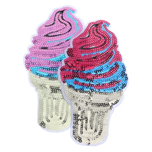 LIGHTAOTAO 2 Stück Glitzer Eistüten Pailletten Aufnäher zum Aufbügeln Dekorative Ice Patches für DIY Kleidung Taschen Hüte Vielseitig Einsetzbare Bügelflicken Langlebig und Handschmeichelnd LIGHTAOTAO 2 Stück Glitzer Eistüten Pailletten Aufnäher zum Aufbügeln Dekorative Ice Patches für DIY Kleidung Taschen Hüte Vielseitig Einsetzbare Bügelflicken Langlebig und Handschmeichelnd von LIGHTAOTAO