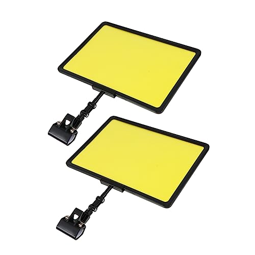 LIGHTAOTAO 2 Stück Löschbare Preisschilder Clips für Supermärkte Preisetiketten Halter für Obst und Gemüse Format mit Schwarzem und Gelbem Papier von LIGHTAOTAO