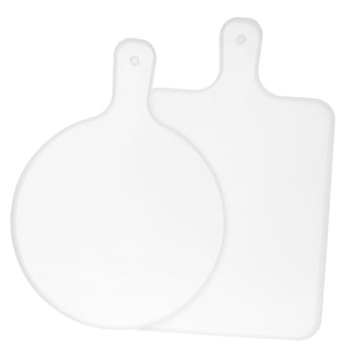 LIGHTAOTAO 2 Stück Silikonform DIY Tablettform mit Glatter Oberfläche Flexibel und Langlebig Silikonbackform Kreative Tellerform für Epoxidharz Gießform und Bastelprojekte Zuhause von LIGHTAOTAO