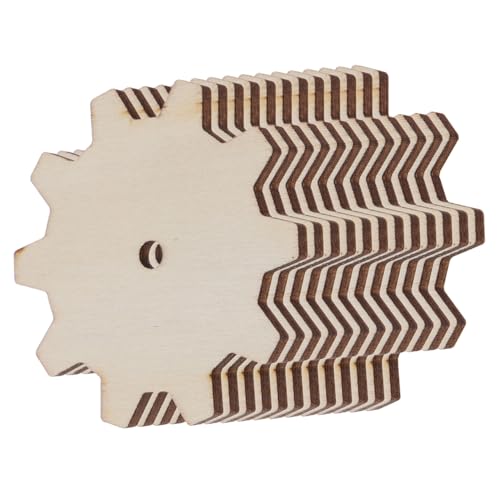 LIGHTAOTAO 20 Stück Holzscheiben im Design Unbehandelt für Diy Projekte Basteln und Dekoration Robustes Material Handarbeiten von LIGHTAOTAO