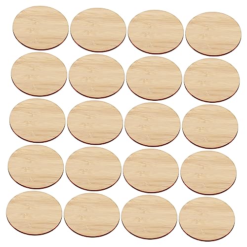 LIGHTAOTAO 20 Stück Runde Unbehandelte Bambusscheiben Stabile DIY Malplatten Für Basteln Anhänger Naturholz Bastelmaterial LIGHTAOTAO 20 Stück Runde Unbehandelte Bambusscheiben Stabile DIY Malplatten Für Basteln Anhänger Naturholz Bastelmaterial von LIGHTAOTAO