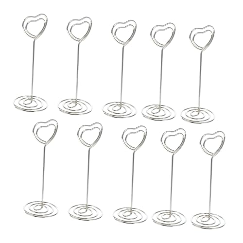 LIGHTAOTAO 20 Stück Teiliges Herzförmige Metall notizklammern Nickelfarbig Tischkartenhalter Clip für Hochzeit Party Büro Dekoration LIGHTAOTAO 20 Stück Teiliges Herzförmige Metall notizklammern Nickelfarbig Tischkartenhalter Clip für Hochzeit Party Büro Dekoration von LIGHTAOTAO