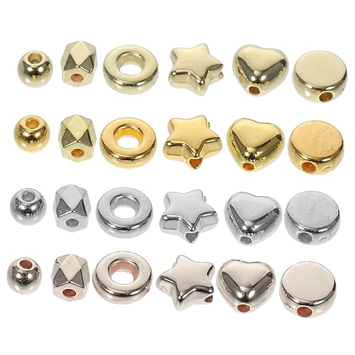 LIGHTAOTAO 2160 Stück Kunststoffperlen für Schmuckherstellung Spacer Perlen zum Auffädeln DIY Armbänder und Bastelprojekte Gemischte Farben und Designs von LIGHTAOTAO