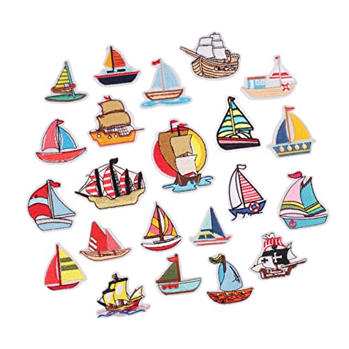 LIGHTAOTAO 23Stücke Segelboot Stoffapplikationen Selbstklebende Nähpatches für Jeans Taschen Kleidung Dekoration und Reparatur und Recycelbar LIGHTAOTAO 23Stücke Segelboot Stoffapplikationen Selbstklebende Nähpatches für Jeans Taschen Kleidung Dekoration und Reparatur und Recycelbar von LIGHTAOTAO