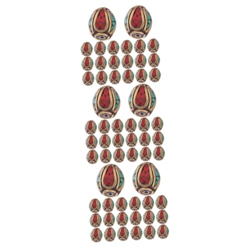 LIGHTAOTAO 3 Sätze Nepal Handgemachte Buddha Perlen Messing Mit Loch Für Schmuckherstellung Tibetische Charms Für Diy Projekte Für Kreative Bastelideen 20 Stück * 3 von LIGHTAOTAO