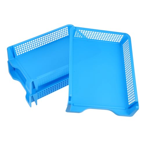 LIGHTAOTAO 3 Stück Aktenkorb Schreibtischablagen zum Organisieren Stapelbarer Papierfach-Organizer Schreibtisch Organizer Stapeln von Papierfächern Papierregal Plastik Blue LIGHTAOTAO 3 Stück Aktenkorb Schreibtischablagen zum Organisieren Stapelbarer Papierfach-Organizer Schreibtisch Organizer Stapeln von Papierfächern Papierregal Plastik Blue von LIGHTAOTAO