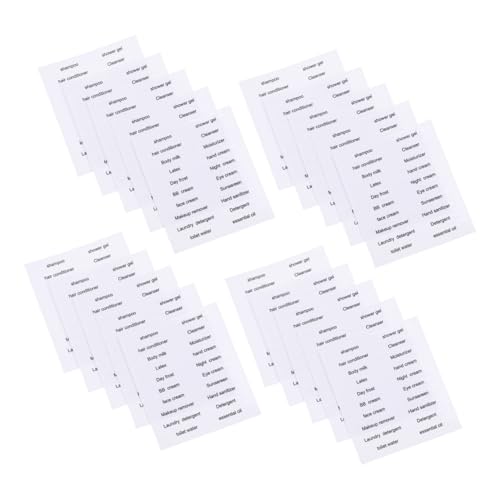 LIGHTAOTAO 30 Stück Teiliges Wasserdichter Flaschenetiketten Ablösbare Aufkleber für Badezimmerorganisation Passend für Kleine Reisebehälter Shampoo Lotion Duschgel und Sowie Plastikflaschen LIGHTAOTAO 30 Stück Teiliges Wasserdichter Flaschenetiketten Ablösbare Aufkleber für Badezimmerorganisation Passend für Kleine Reisebehälter Shampoo Lotion Duschgel und Sowie Plastikflaschen von LIGHTAOTAO