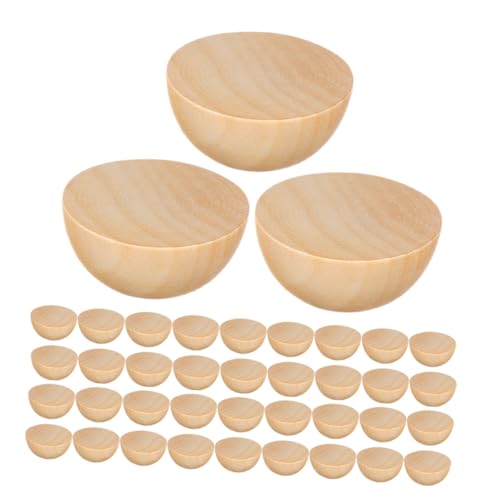 LIGHTAOTAO 300 Stück Halbrunde Holzperlen Unvollendete Halbkugel DIY Bastelbedarf Natürliche Holzstruktur Vielseitig Gestaltbar für Kreative Dekorationen LIGHTAOTAO 300 Stück Halbrunde Holzperlen Unvollendete Halbkugel DIY Bastelbedarf Natürliche Holzstruktur Vielseitig Gestaltbar für Kreative Dekorationen von LIGHTAOTAO
