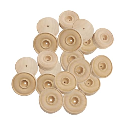 LIGHTAOTAO 30Stücke Holzräder Handgemachte Spielzeugräder für Bastelprojekte Langlebiges Holzmaterial Zubehör für DIY für Jungen LIGHTAOTAO 30Stücke Holzräder Handgemachte Spielzeugräder für Bastelprojekte Langlebiges Holzmaterial Zubehör für DIY für Jungen von LIGHTAOTAO