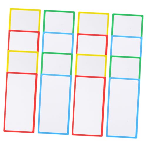 LIGHTAOTAO 36 Stück Teiliges Magnetisches Namensschild Beschreibbare Wiederverwendbare Whiteboard magnetetiketten Blanko Papieretiketten mit Starkem Magnet Geeignet für Kühlschrank Schule von LIGHTAOTAO