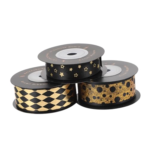 LIGHTAOTAO 3Rollen Premium Schwarzes Geschenkband Hochwertiges Polyester für Blumenverpackungen DIY Projekte und Partydesign Langlebig und Vielseitig LIGHTAOTAO 3Rollen Premium Schwarzes Geschenkband Hochwertiges Polyester für Blumenverpackungen DIY Projekte und Partydesign Langlebig und Vielseitig von LIGHTAOTAO