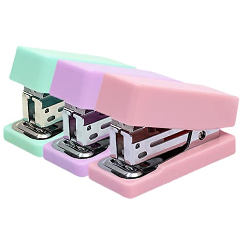 LIGHTAOTAO 3Stücke Hefter Macaron Kompakte Büro Klammermaschine für Schule Büro und Reisen Schreibtischzubehör LIGHTAOTAO 3Stücke Hefter Macaron Kompakte Büro Klammermaschine für Schule Büro und Reisen Schreibtischzubehör von LIGHTAOTAO