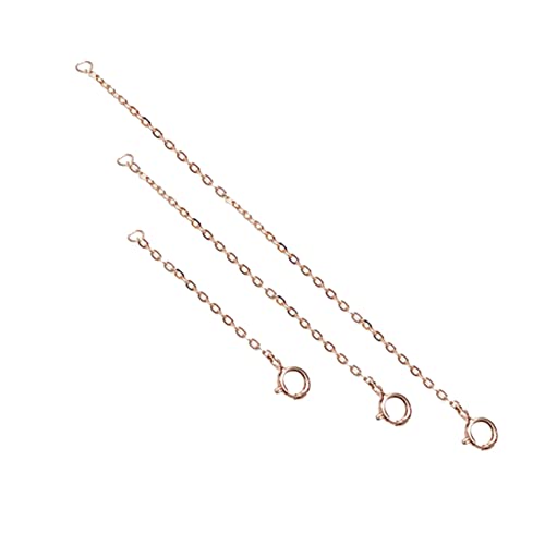LIGHTAOTAO 3Stücke Sterling Silber Kettenverlängerung DIY Schmuckzubehör Anpassbare Ketten für Armbänder LIGHTAOTAO 3Stücke Sterling Silber Kettenverlängerung DIY Schmuckzubehör Anpassbare Ketten für Armbänder von LIGHTAOTAO