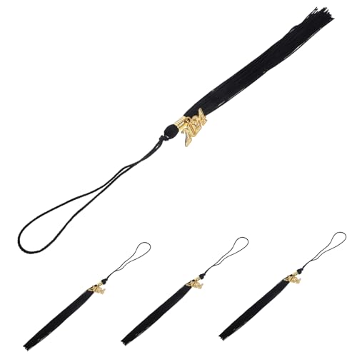 LIGHTAOTAO 4 Stück Quasten Dekorationen für Abschlusskappen Graduation Tassels Leichte und Langlebige Anhänger für Doktorhüte Foto Requisiten für Abschlussfeiern von LIGHTAOTAO