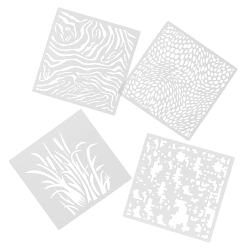 LIGHTAOTAO 4 Stück Teiliges Wandmalerei Schablonen Pet Material Vielseitige Malvorlagen für DIY Projekte Dekorative Muster für Kreative Bastelarbeiten Wiederverwendbar und Langlebig LIGHTAOTAO 4 Stück Teiliges Wandmalerei Schablonen Pet Material Vielseitige Malvorlagen für DIY Projekte Dekorative Muster für Kreative Bastelarbeiten Wiederverwendbar und Langlebig von LIGHTAOTAO