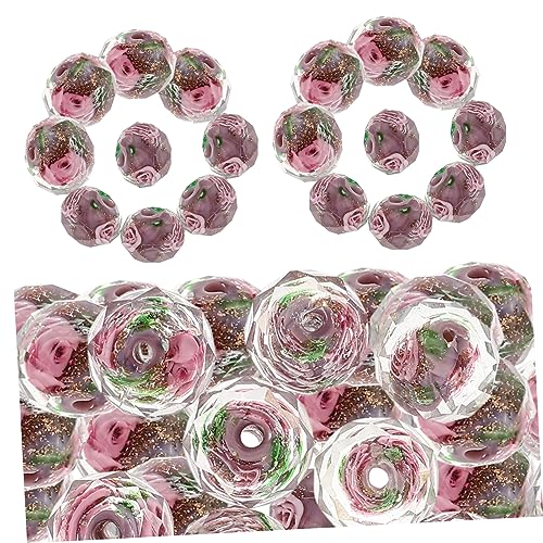 LIGHTAOTAO 40 Stück Teiliges DIY Schmuckperlen mit Bunten Facettierten Glasblumenperlen Langlebig und Glatt für Armbänder Halsketten Ohrringe und Kreative Schmuckgestaltung LIGHTAOTAO 40 Stück Teiliges DIY Schmuckperlen mit Bunten Facettierten Glasblumenperlen Langlebig und Glatt für Armbänder Halsketten Ohrringe und Kreative Schmuckgestaltung von LIGHTAOTAO